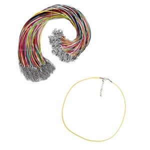 🔴 5 for $10 ONE Yellow Hemp Rope Necklace for Jewelry Making